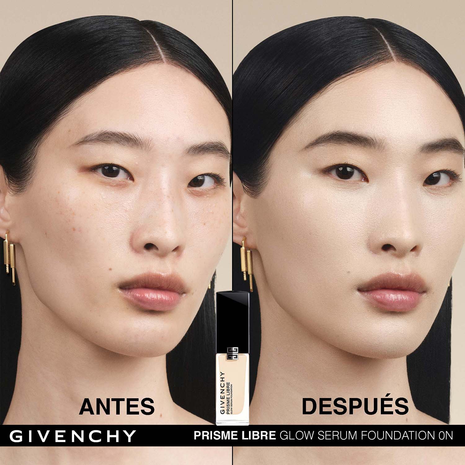 PRISME LIBRE GLOW SERUM FOUNDATION. BASE DE MAQUILLAJE EN SUERO QUE MEJORA LA PIEL, LUMINOSIDAD 24H E HIDRATACIÓN 48 H (BASE DE MAQUILLAJE EN SUERO)